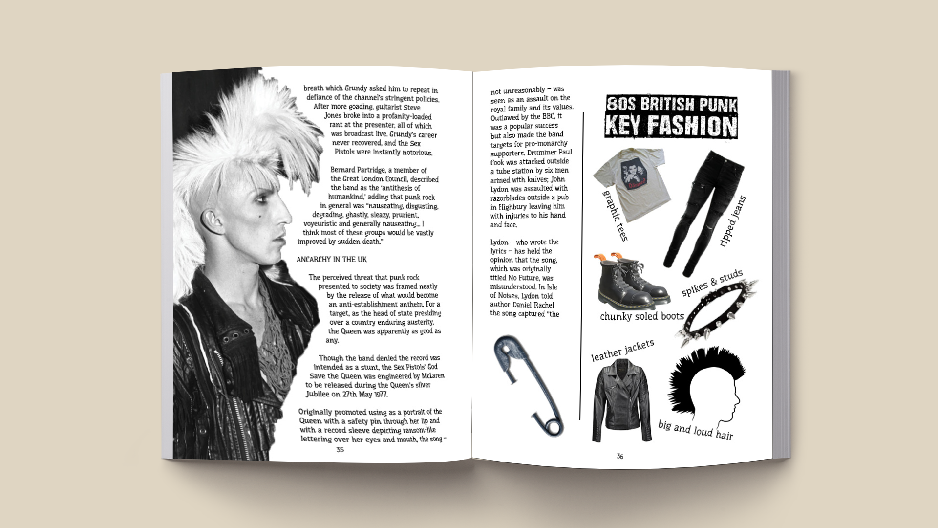 Punk Wont Die; Spread Mockup Variation 2